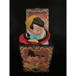 Vintage Disney Enesco Pinocchio 50th Limited Edition Musical Jack In The Box